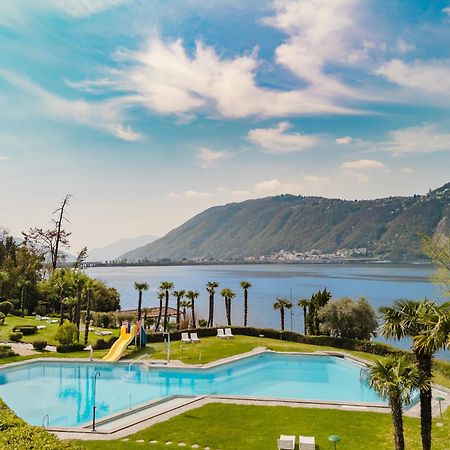 Luganersee, Pool, Strand, Parkplatz, Suite 204 Bissone Esterno foto