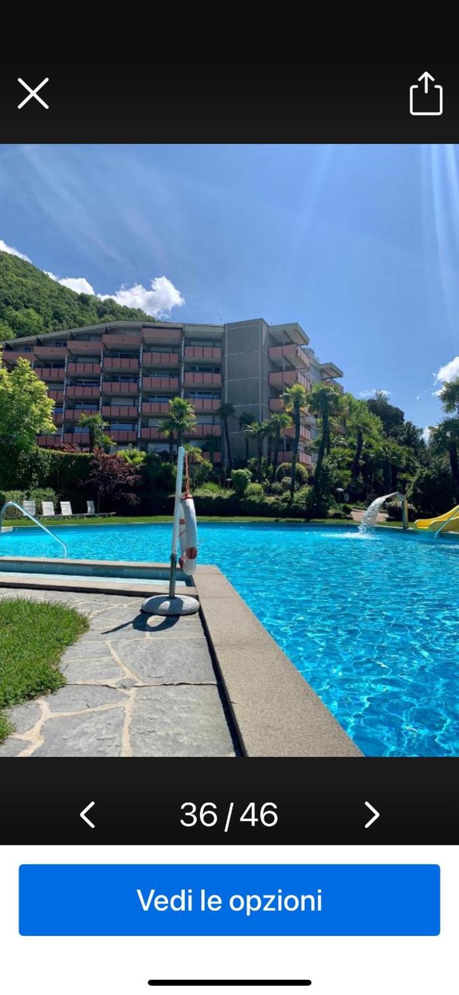Luganersee, Pool, Strand, Parkplatz, Suite 204 Bissone Esterno foto